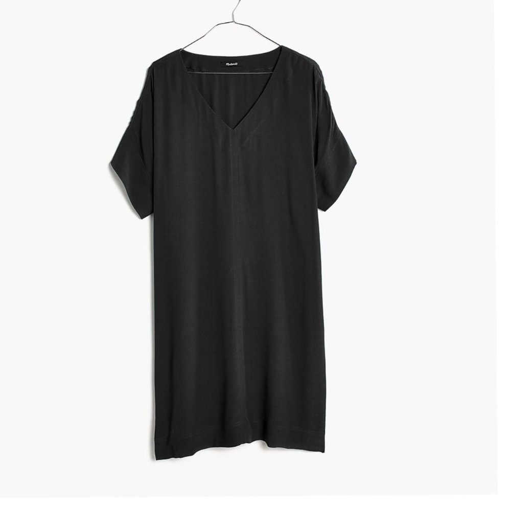 Madewell Novel Shift Dress Black Size M